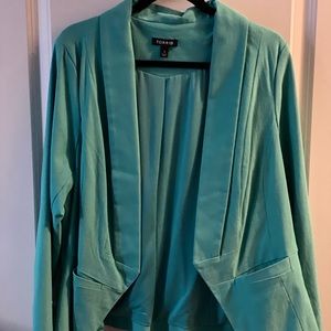 Torrid open front blazer with pockets